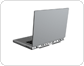 laptop computer: rear view