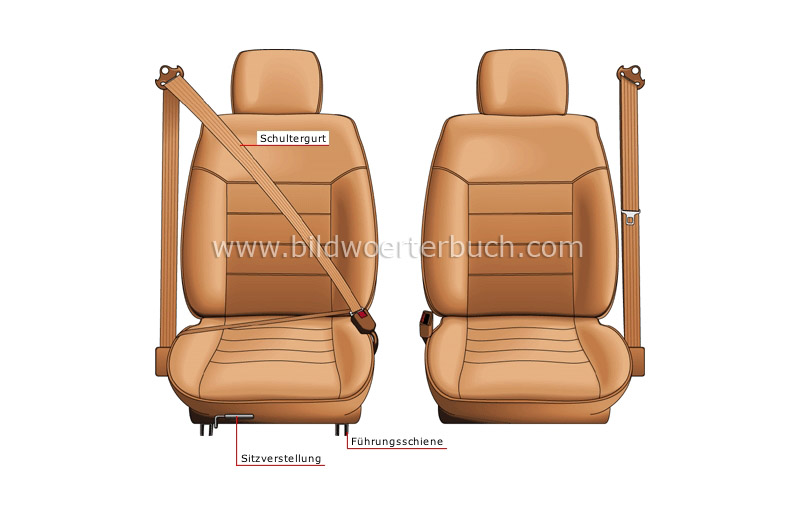 bucket seat: front view image