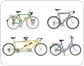 Beispiele für Fahrräder