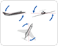 movements of an airplane image