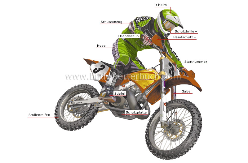 Motocross- und Supercross-Motorrad Bild