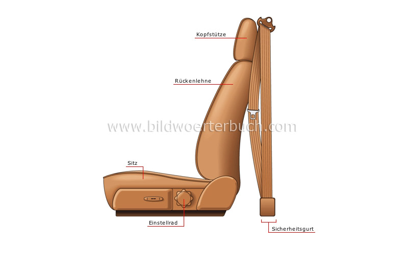 Schalensitz: Seitenansicht Bild